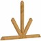 Ekena Millwork Saratoga Rough Sawn Timber Gable Bracket, Western Red Cedar, 108"W x 72"H x 4"D x 6"F, 16/12 Pitch GBW108X72X0406SAR00RWR - alternate 2